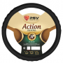 Оплетка на руль PSV 121936 - 37-39 см экокожа черный